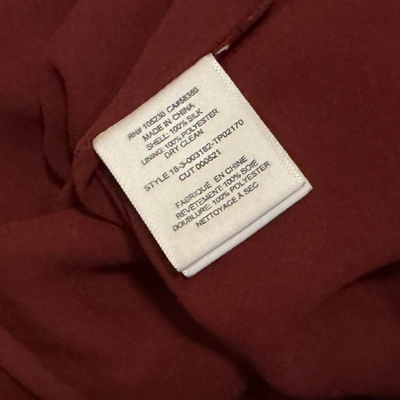 Joie | Maroon Silk Floral High Neck Blouse (S) - Picture 5 of 6